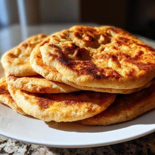 Pain plat à la farine complète