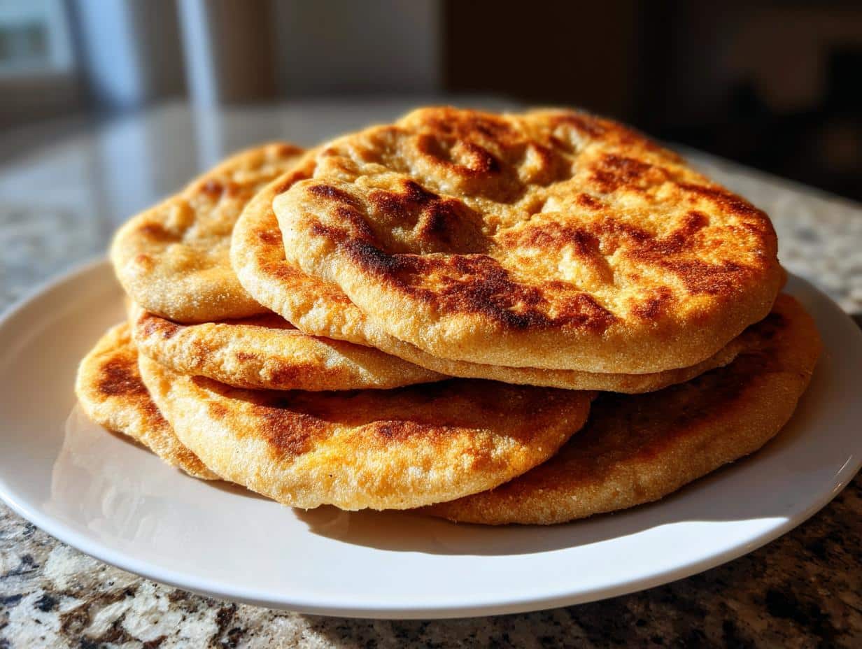 Pain plat à la farine complète