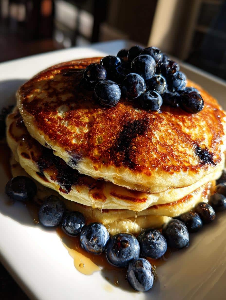 Pancakes myrtilles - detail 1