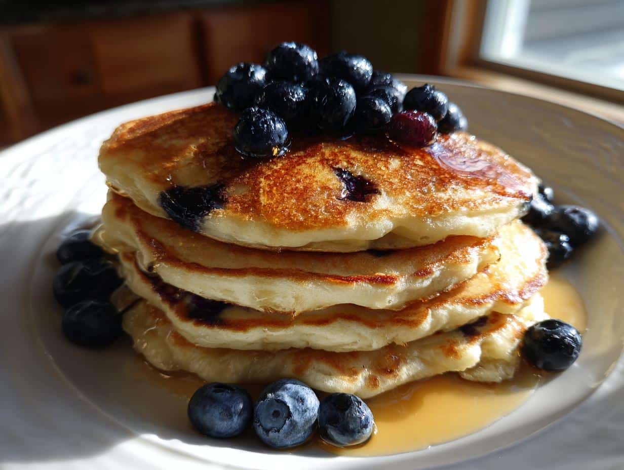 Pancakes myrtilles
