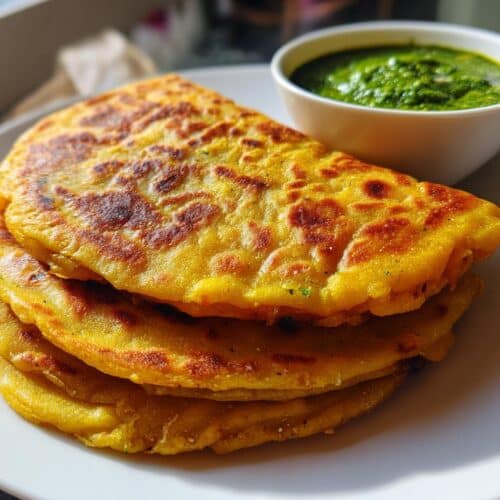 Paratha feuilleté indien