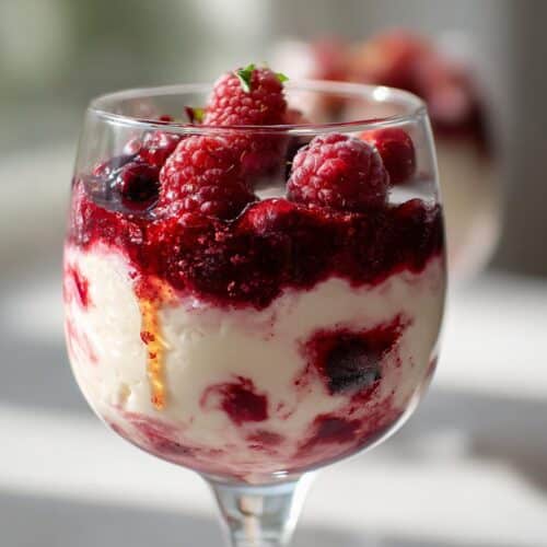 Parfait glacé fruits rouges