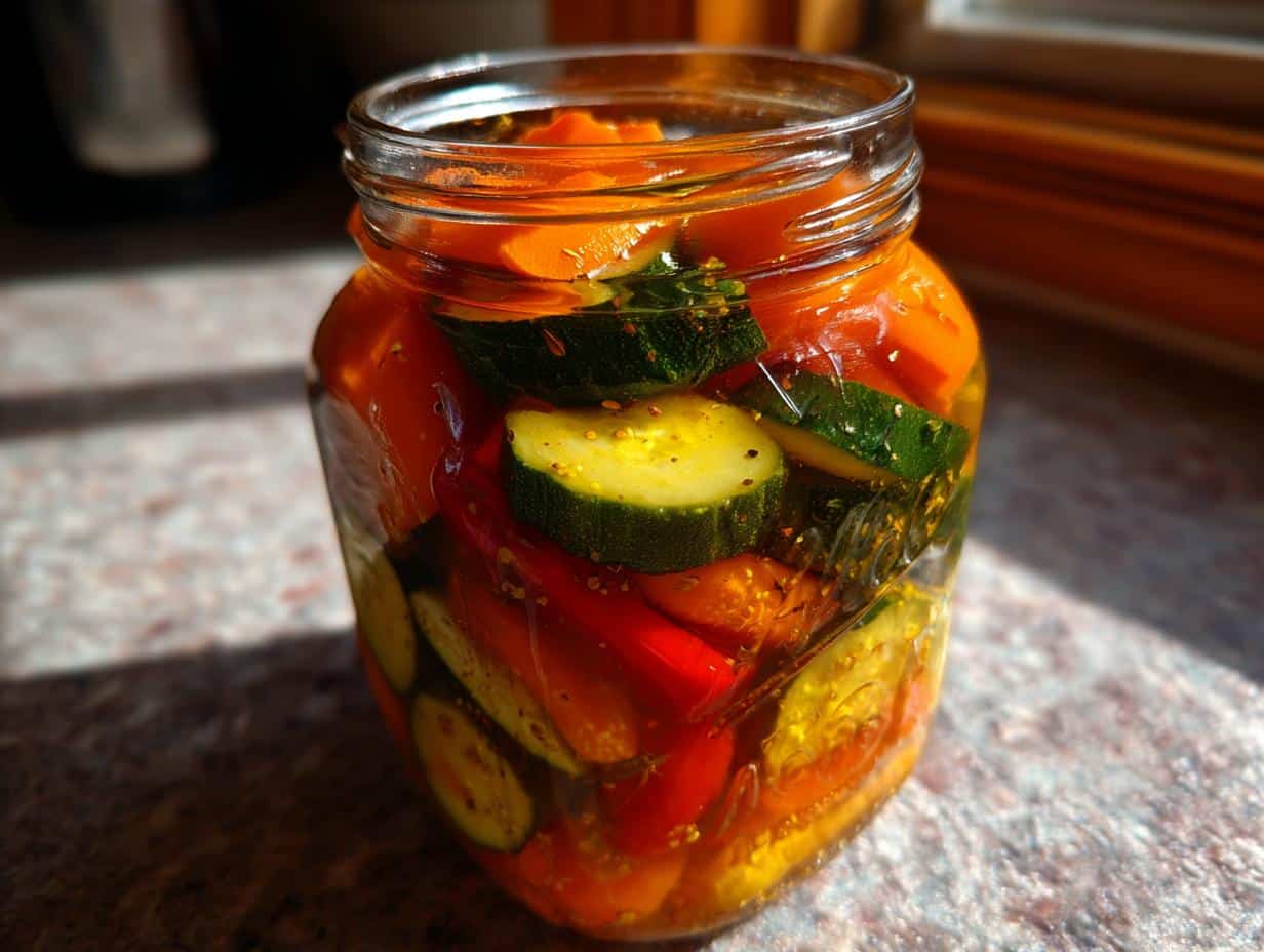 Pickles de légumes du jardin