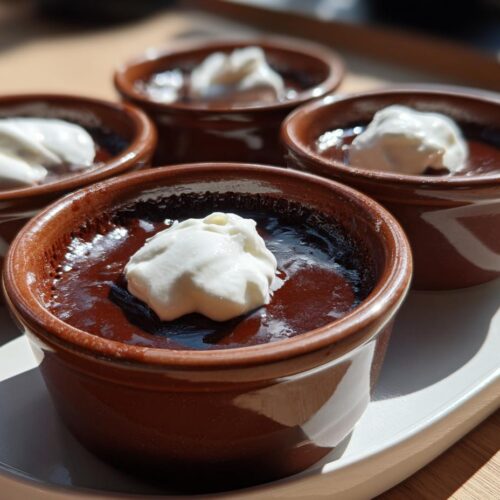 Pots de terre au chocolat