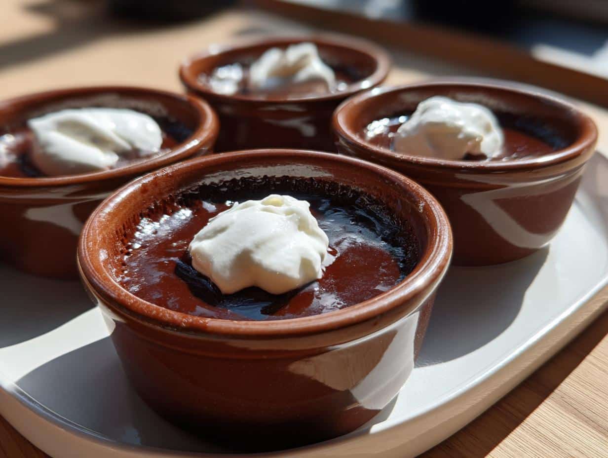 Pots de terre au chocolat