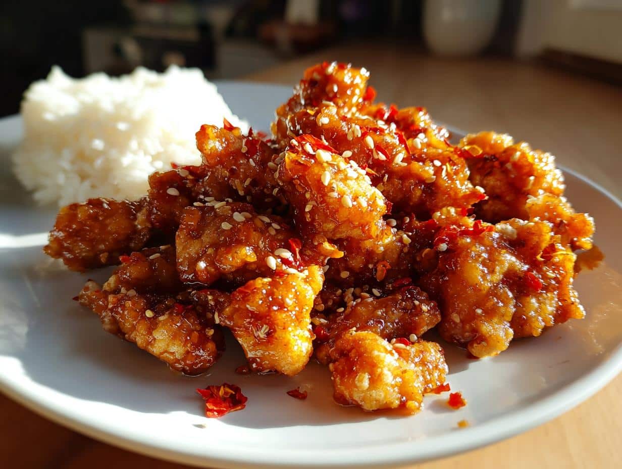 Poulet frit au miel piquant