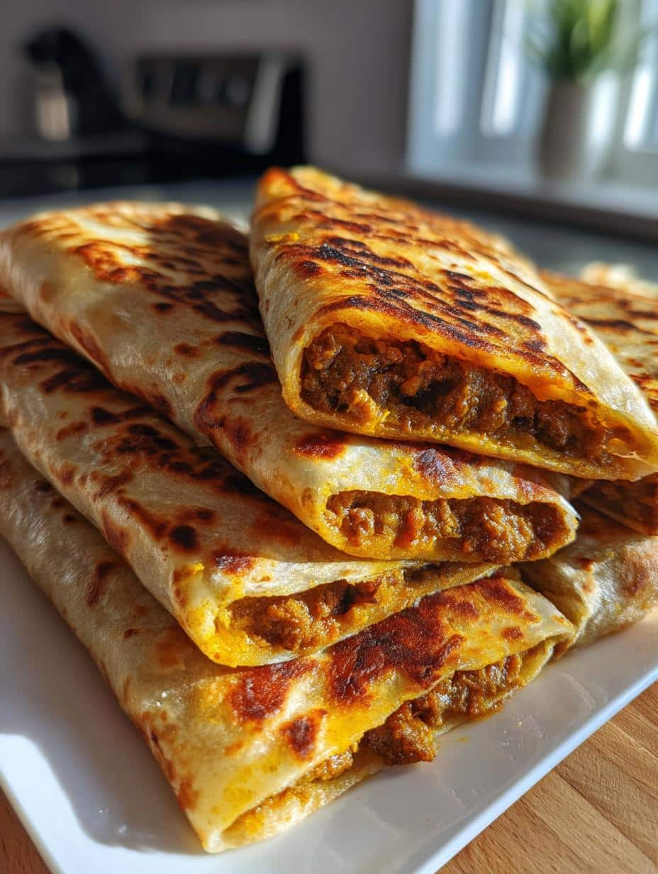 Roti caribéen - detail 1