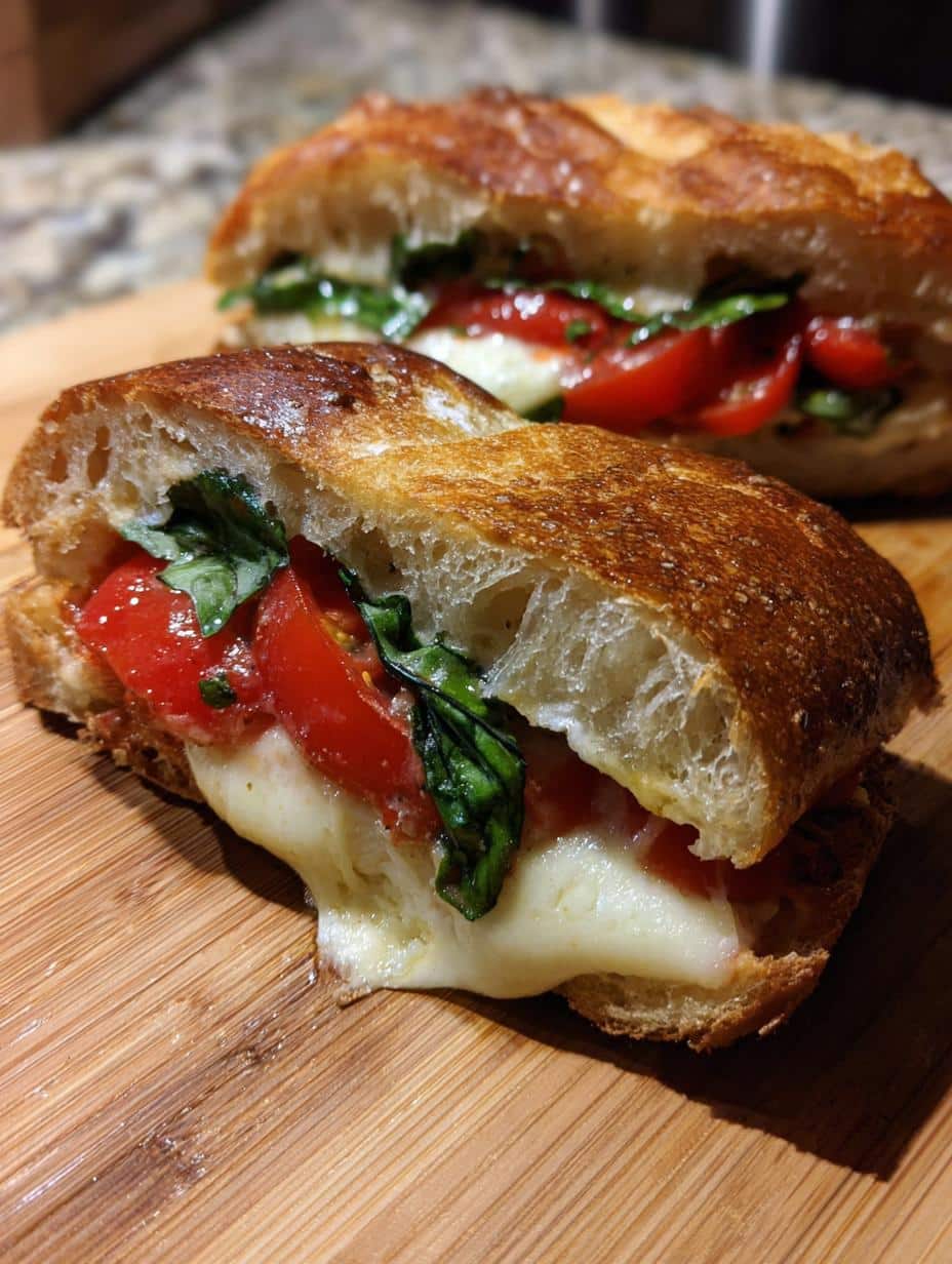 Sandwich caprese grillé - detail 1