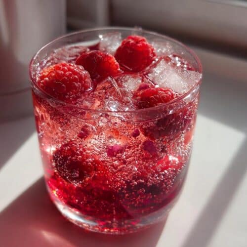 Soda hibiscus-framboise