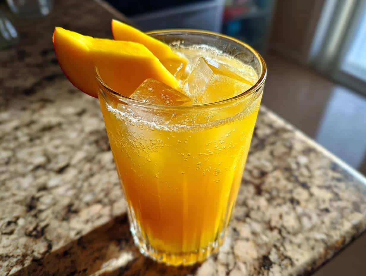 Soda maison à la mangue