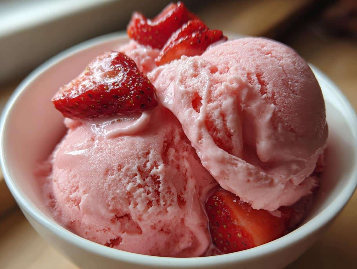 Sorbet fraise express