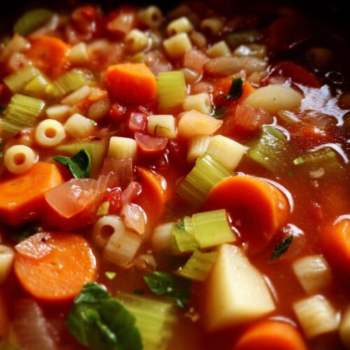 Soupe minestrone italien