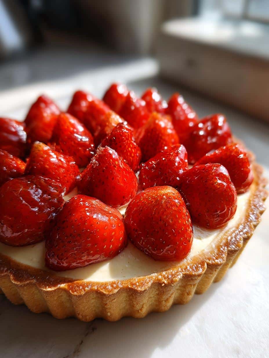 Tarte aux fraises classique - detail 1
