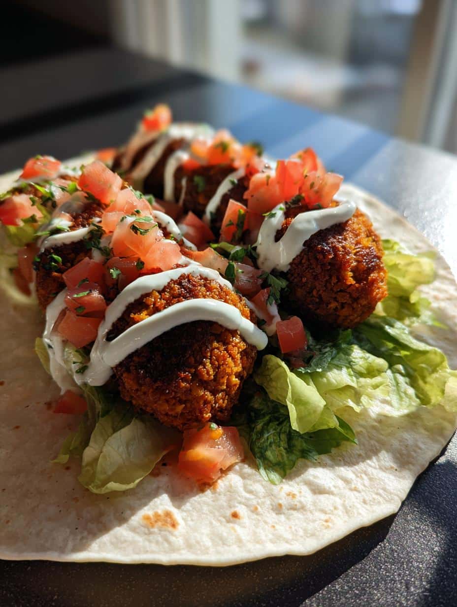 Wrap aux falafels - detail 1