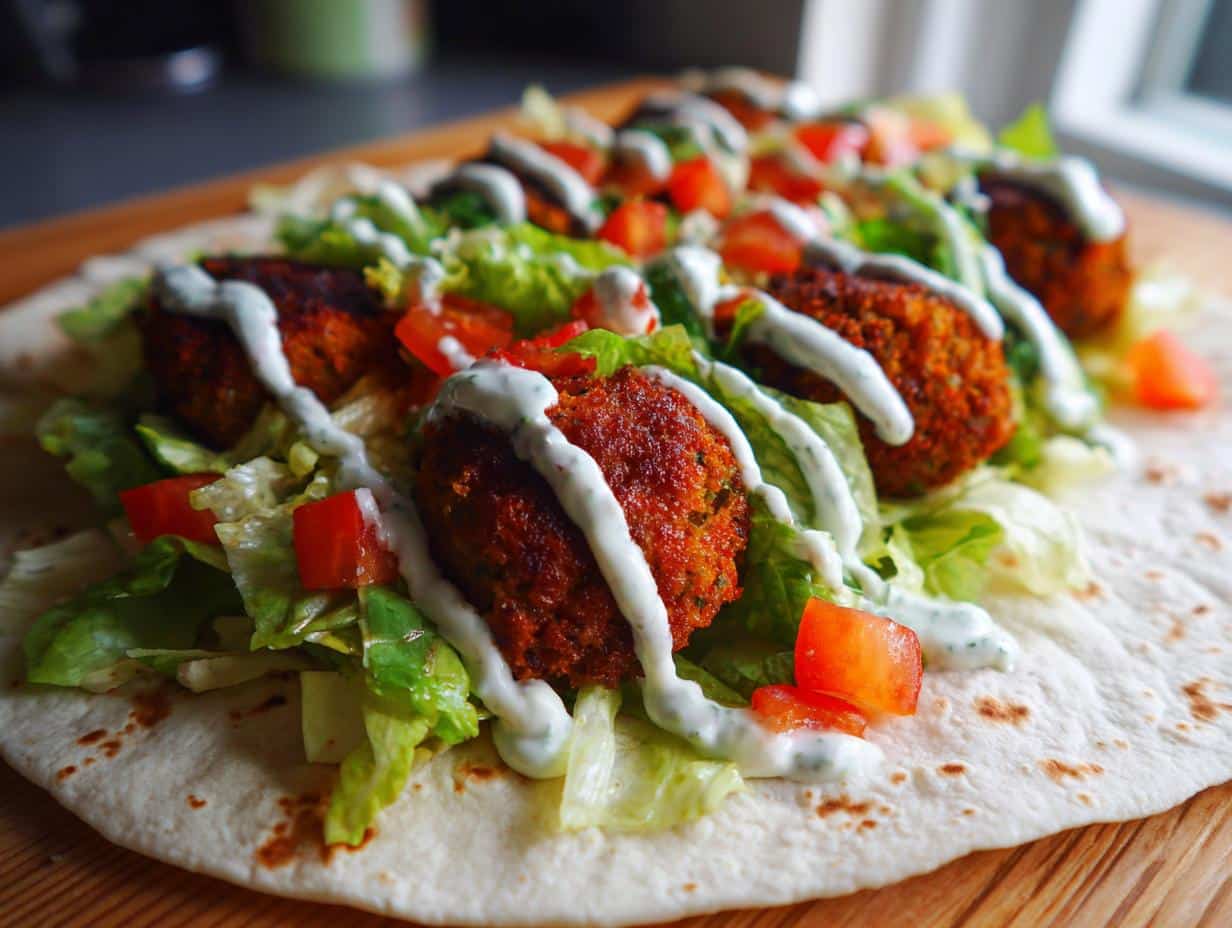 Wrap aux falafels