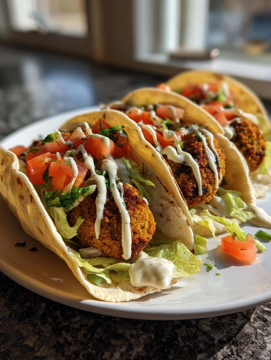 Wraps falafels sauce tahini - detail 1