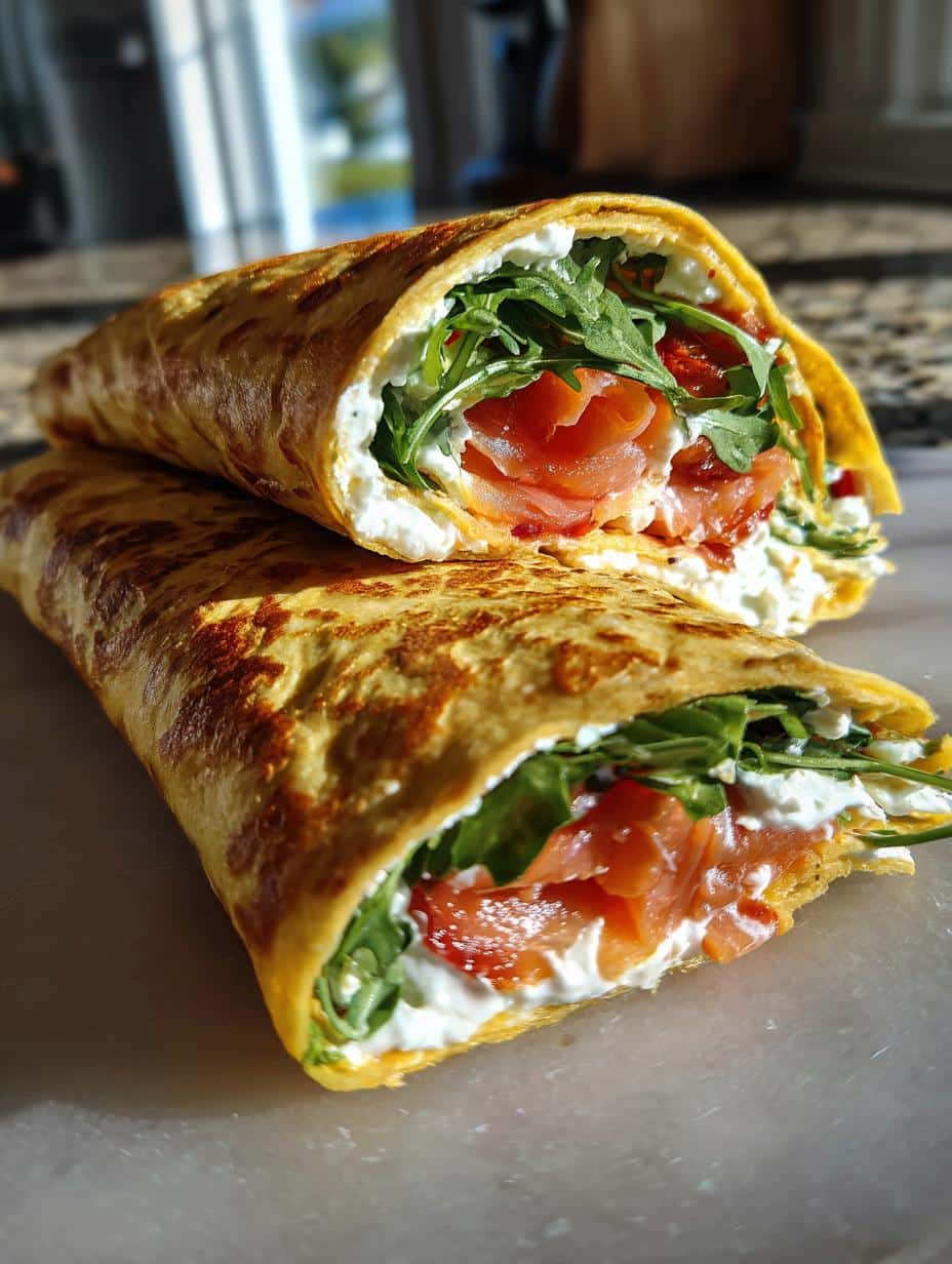 Wraps saumon-fromage frais - detail 1