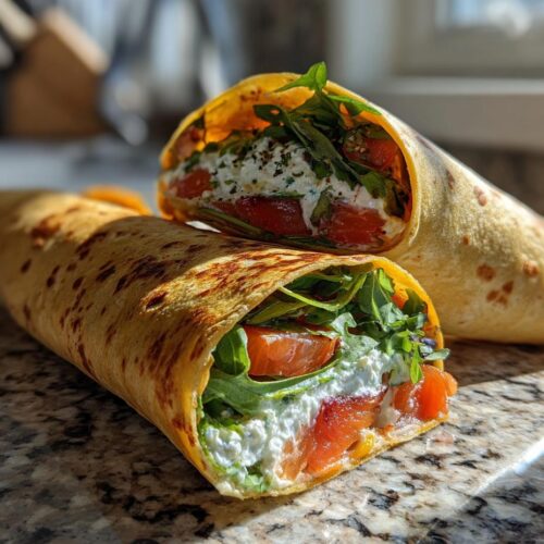 Wraps saumon-fromage frais