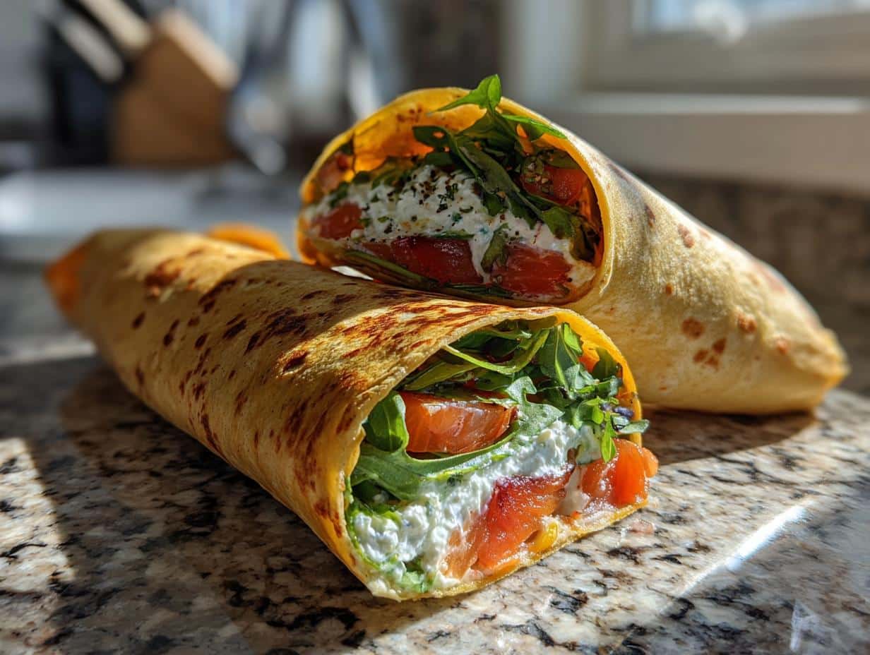 Wraps saumon-fromage frais