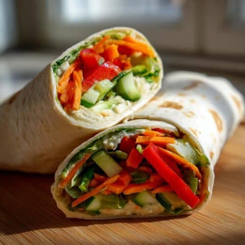 Wraps végétariens arc-en-ciel